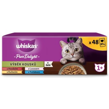 Whiskas Casserole mixovaný výběr v želé 13 x 4 x 85 g