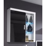 Cama Vitrína SAMBA 4 závěsná Barva: bílá/černá – Zboží Dáma