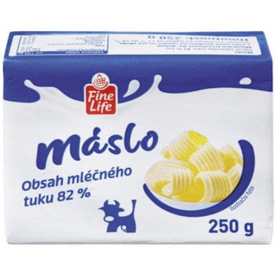 Fine Life Máslo 82% chlazené 250 g – Zbozi.Blesk.cz