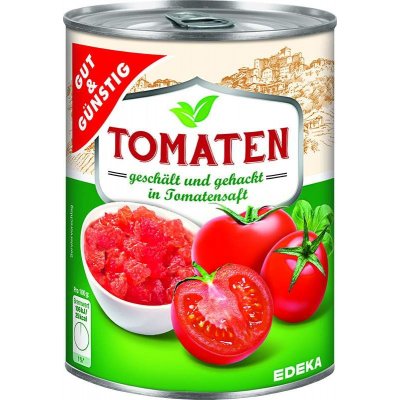 EDEKa Sterilovaná rajčata loupaná v tomatové šťavě 400 g – Zboží Dáma