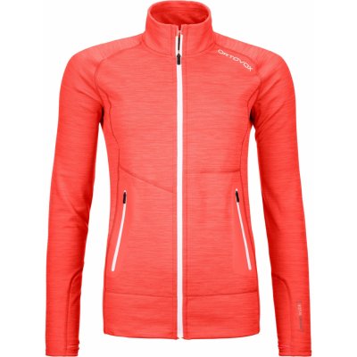 Ortovox dámská mikina FLEECE LIGHT JACKET oranžová