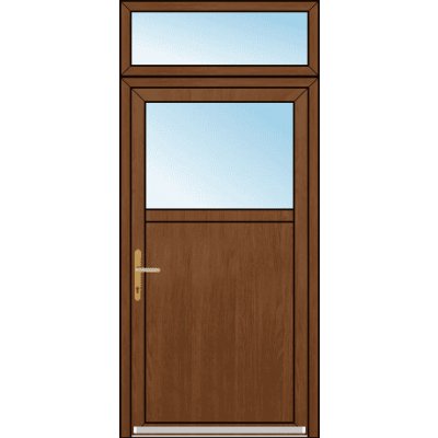 OknaDvereNaMiru.cz Vchodové dveře SLOUPKOVÉ 1/3 sklo + Nadsvětlík bílá 110 x 270 cm – Hledejceny.cz
