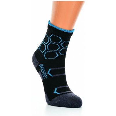 Little Shoes Sada ponožek Sport Hexagon BF 2 páry Black Turquoise – Zboží Mobilmania