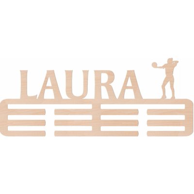 ČistéDřevo Dřevěný věšák na medaile volejbal Zvolte Žena – Zboží Dáma