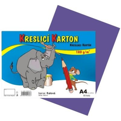 Stepa kreslicí karton A4 barevná čtvrtka 180g/m 50 listů Barva: oranžová – Zboží Dáma