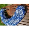 Kojicí  polštář KHC Kojící těhotenský relaxační polštář Miki Obrovský Kytky na modré
