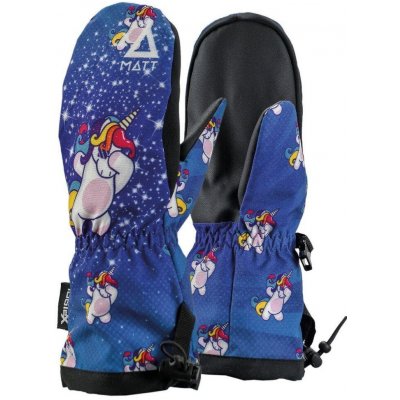 Matt 3331 Kids Mitten Unicorn modrá