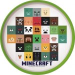 STOR Plastový talíř MINECRAFT 22 cm protiskluzový – Zboží Dáma