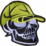 Warrior Dog Lebka s kšiltovkou Barva kšiltovky: Neon zelená, Velikost nášivky: 5 cm – Sleviste.cz