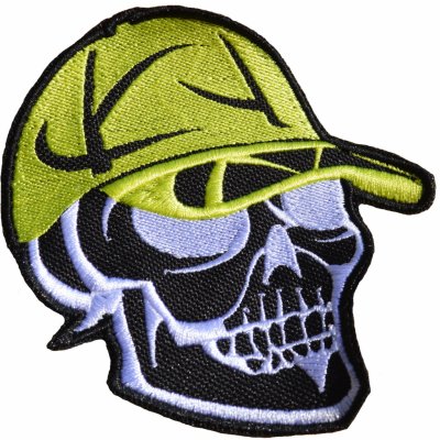 Warrior Dog Lebka s kšiltovkou Barva kšiltovky: Neon zelená, Velikost nášivky: 5 cm – Sleviste.cz