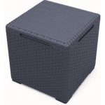KETER Stůl zahradní s úložným boxem VIGO 37 x 37cm grafit – Zboží Dáma