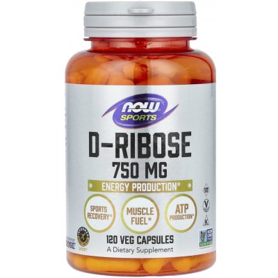 Now Foods D-Ribose 750 mg 120 kapslí – Hledejceny.cz