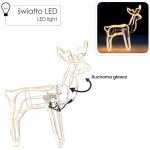 Pro-Tech shop Světelný sob s pohyblivou hlavou neon LED 64x22x70cm teplá bílá 69816 – Hledejceny.cz