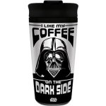 CurePink Nerezový cestovní hrnek Star Wars Hvězdné války I Like My Coffee On The Dark Side 450 ml – Hledejceny.cz