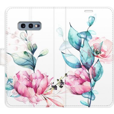 Pouzdro iSaprio Flip s kapsičkami na karty - Beautiful Flower Samsung Galaxy S10e – Zboží Mobilmania