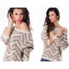 Dámský svetr a pulovr Fashionweek Dámský luxusni svetr oversized MEXICO Béžový