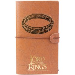 CurePink Pracovní poznámkový blok The Lord of the Rings Pán prstenů Prsten 19,5 x 12 cm