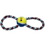 Dog Fantasy Přetahovadlo osmička bavlna + tenisák 25 cm – Zboží Dáma