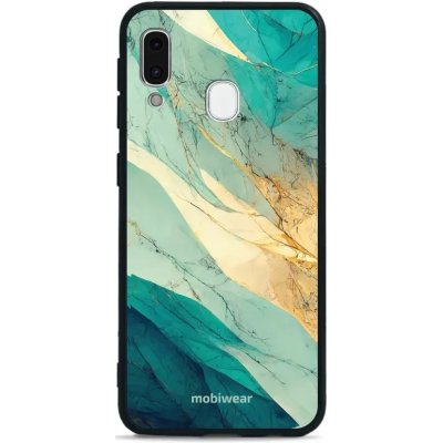 Pouzdro Mobiwear Glossy Samsung Galaxy A20e - G024G - Zlatavý a zelenkavý mramor – Zbozi.Blesk.cz