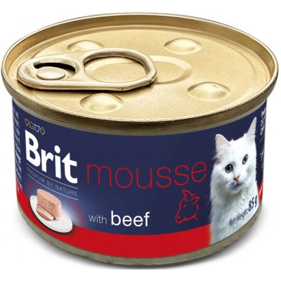 Brit Premium by Nature Cat Mousse with Beef 85 g – Hledejceny.cz
