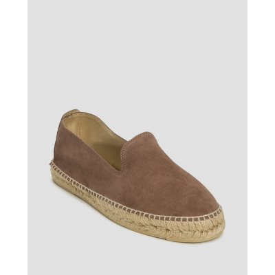 Manebi Hamptons Flat Espadrilles semišové espadrilky hnědé – Zbozi.Blesk.cz