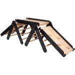 MeowBaby Lezecí trojúhelník se skluzavkou a lezeckou stěnou Černý – Zboží Dáma