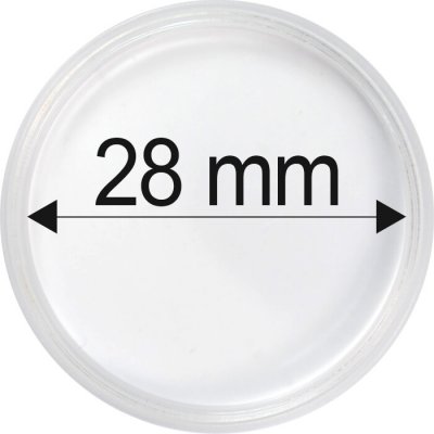 Plastové kapsle na mince o průměru 28 mm - 10 ks – Hledejceny.cz