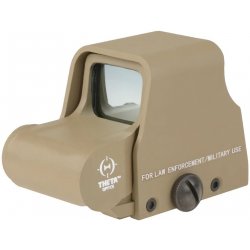 Theta Optics XTO Red Dot červený zelený kruh s tečkou coyote