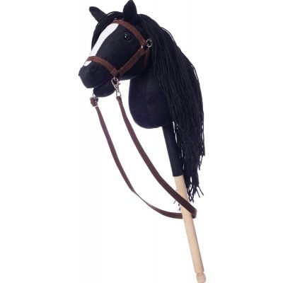 Kůň na tyči hobby horse HOPPIHORSE velikost A4 černý – Sleviste.cz