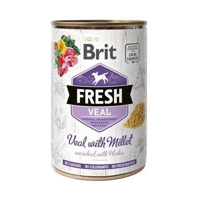 Brit Fresh Veal with Millet 400g