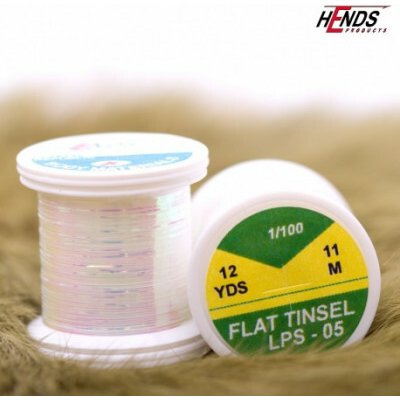 Hends HE FLAT TINSEL 1/100 - BÍLÁ PERLEŤOVÁ SE ZELENÝM EFEKTEM – Hledejceny.cz