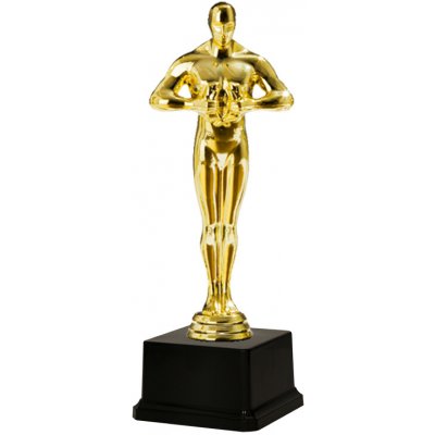 Soška Oscar/Oskar 4 velikosti Soška Oscar A černý plast – Zboží Dáma