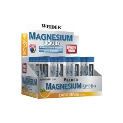 Weider Magnesium Liquid ampule pomeranč 20 x 25 ml – Hledejceny.cz