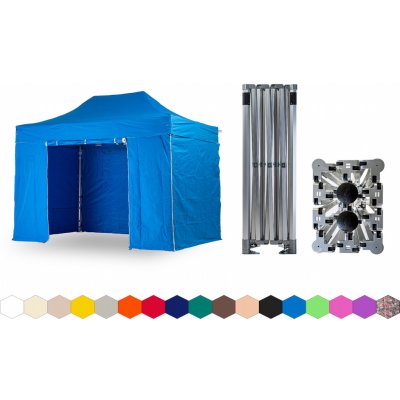 TENTino BIG HEXAGON EXTREME 3x4,5 m 12A SVĚTLE MODRÁ – Hledejceny.cz
