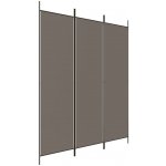 vidaXL 3dílný paraván antracitový 150 x 220 cm textil 350196 – Zboží Dáma