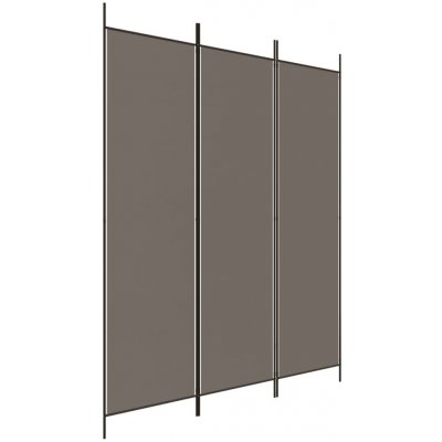 vidaXL 3dílný paraván antracitový 150 x 220 cm textil 350196 – Zboží Dáma