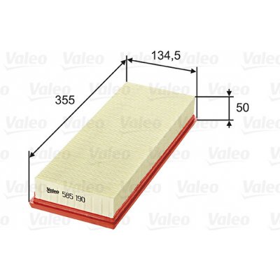 Vzduchový filtr VALEO 585190 – Hledejceny.cz