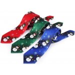 Saténová vánoční kravata 2 zelená – Sleviste.cz