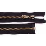 Prima-obchod Zip staromosazný 6mm dělitelný 40cm (bundový), barva 322 Černá – Hledejceny.cz