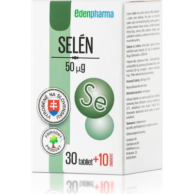 EDENPharma SELEN 50 mikrogramů 40 tablet – Hledejceny.cz