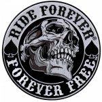 Moto nášivka Ride Forever Spade Skull XXL na záda 23cm – Zbozi.Blesk.cz