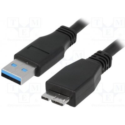 Logilink CU0028 USB 3.0, USB A vidlice, USB B micro vidlice, niklovaný, 3m – Zboží Mobilmania