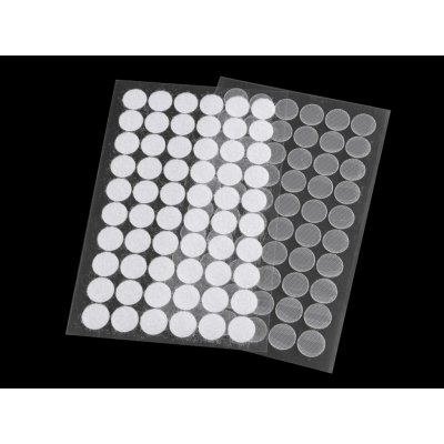 Suchý zip samolepicí kolečka Ø15 mm transparentní Varianta: transparent, Balení: 1 karta 51699/127821/241091 – Hledejceny.cz