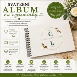 Svatební fotoalbum se jmény – Minimalistický motiv s iniciály – Sleviste.cz