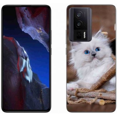 Pouzdro mmCase Gelové Xiaomi Poco F5 Pro - bílé kotě – Zboží Živě