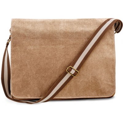 Quadra plátěná vintage taška přes rameno QD610 Sahara 40 x 30 x 12 cm – Sleviste.cz