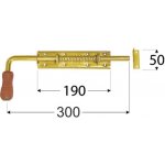 DOMAX Zástrč pružinová s dřevěnou koncovkou 260x50 WSP250 8621 – Hledejceny.cz