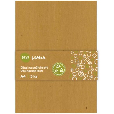 Obal na sešity A4 ECO LUMA kraft 5 ks – Zboží Dáma
