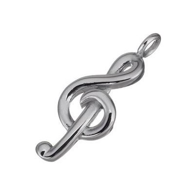 Šperky4U Ocelový přívěšek houslový klíč OPP1726