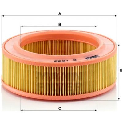 MANN FILTER Vzduchový filtr C 1833 – Hledejceny.cz